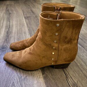 Old Navy Women’s Brown Suede Ankle Boots – Size 10